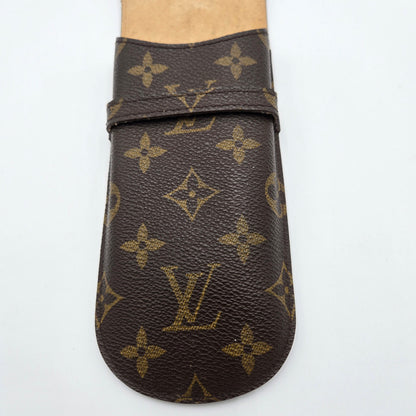 Louis Vuitton Monogram Etui Stylos Case (pens, readers/glasses, cigars fit)