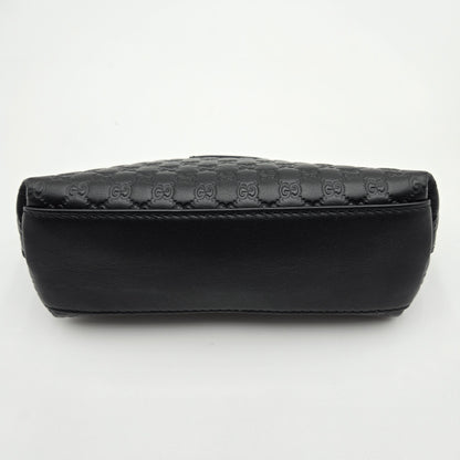 Gucci Micro Guccissima Leather Pouch Black