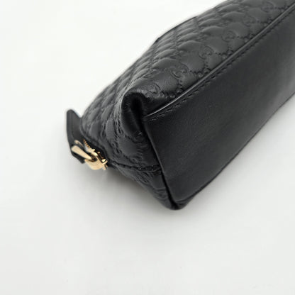 Gucci Micro Guccissima Leather Pouch Black