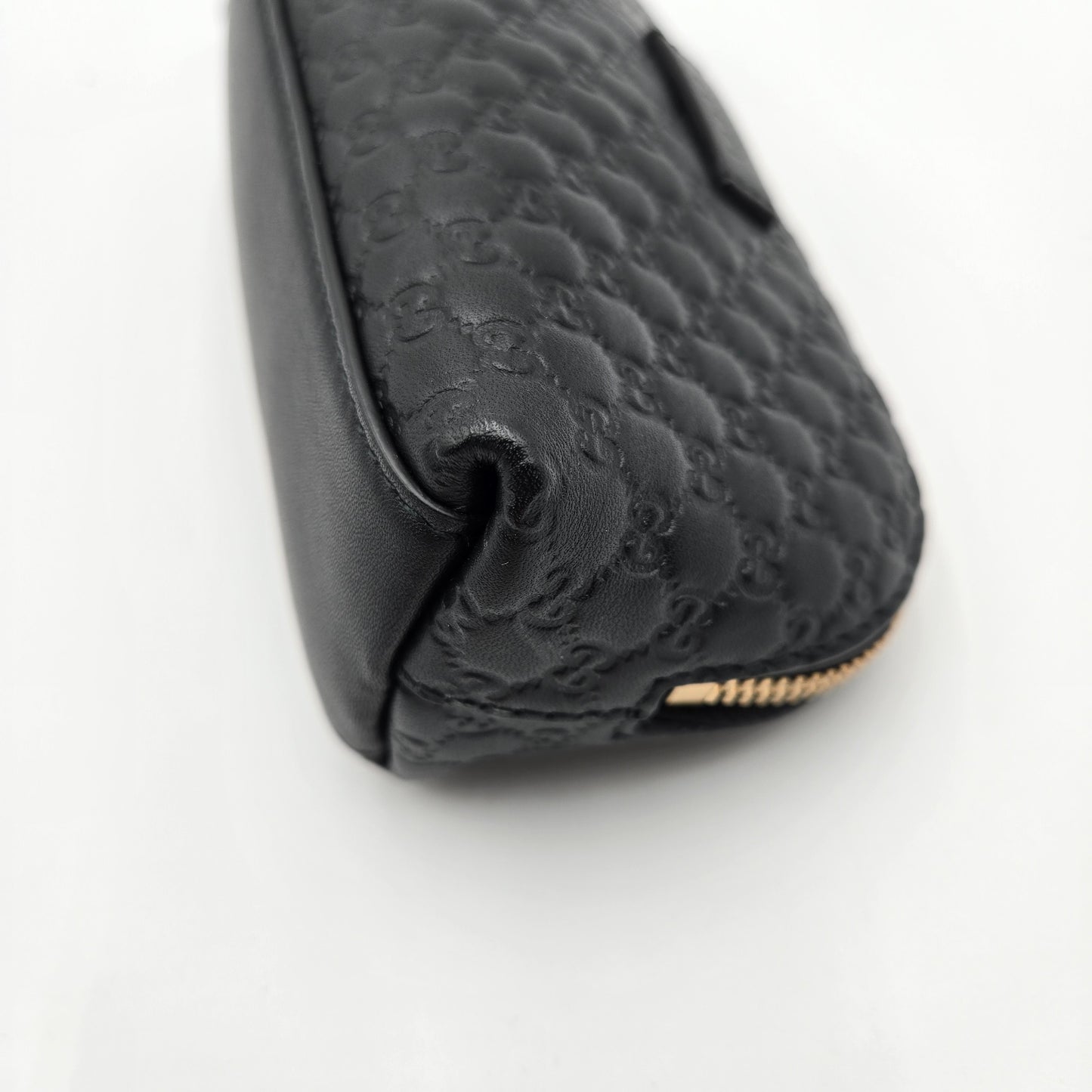 Gucci Micro Guccissima Leather Pouch Black