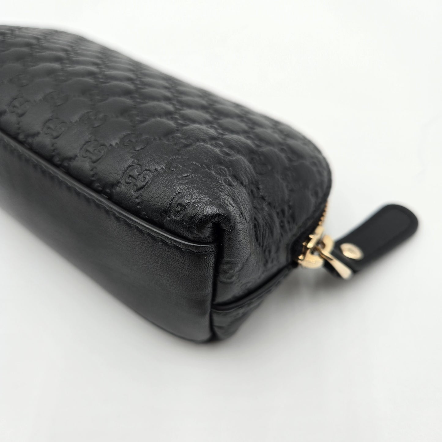 Gucci Micro Guccissima Leather Pouch Black