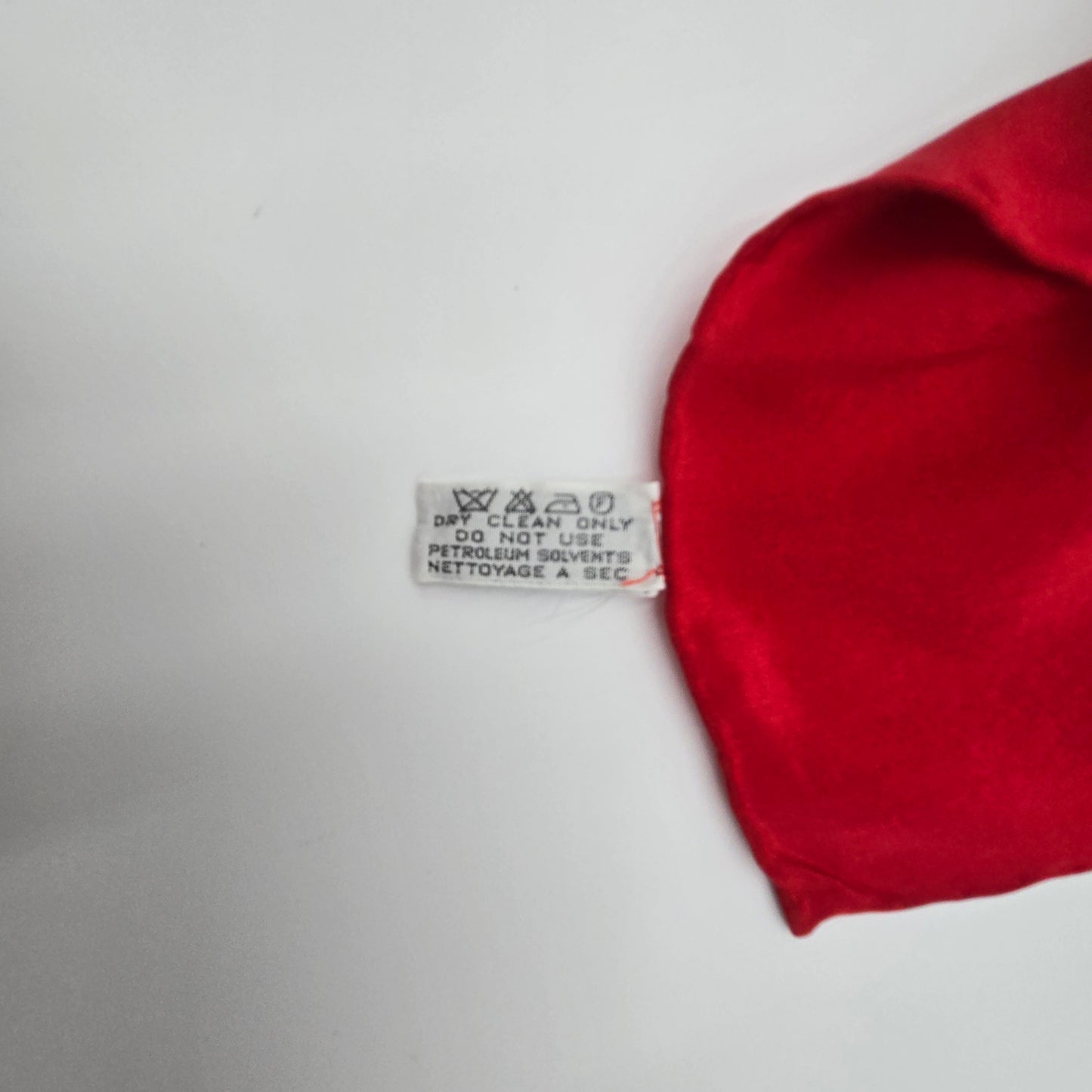 Chanel Double C Red Silk Scarf