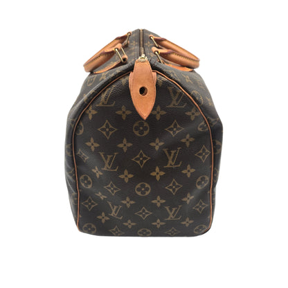 Louis Vuitton Brown Monogram Speedy 35