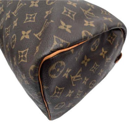 Louis Vuitton Brown Monogram Speedy 35