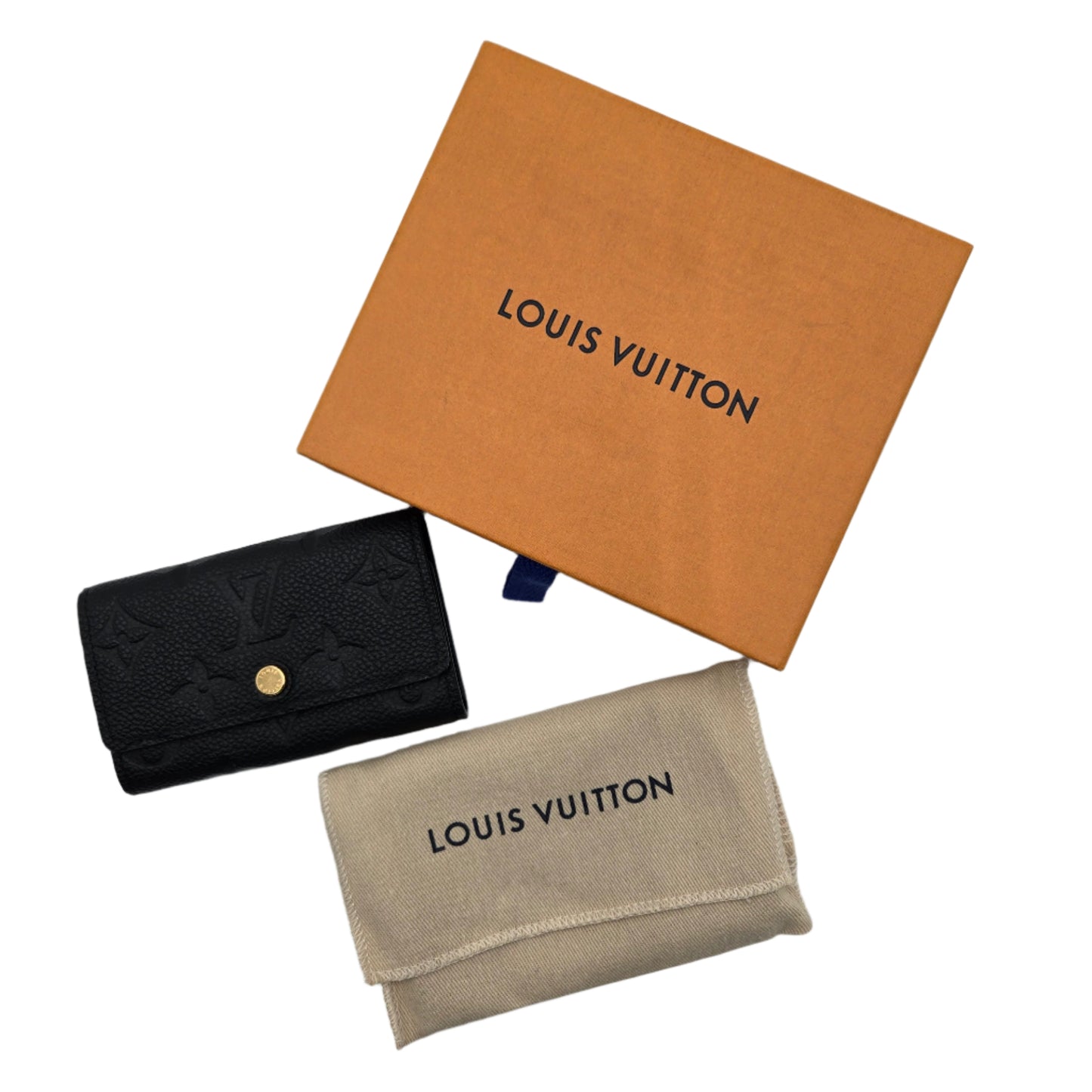 NEW - Louis Vuitton 6 Key Holder Monogram Empreinte Key Case Noir / Black