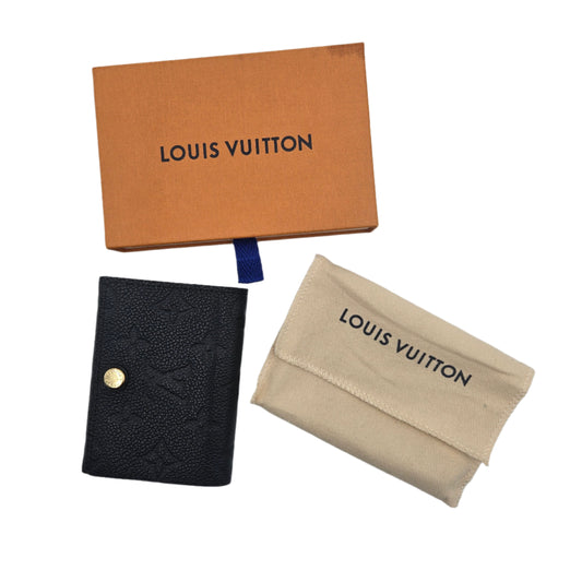 Louis Vuitton Wallet/Coin Case Monogram Empreinte Porte Monnaie Rosari Noir