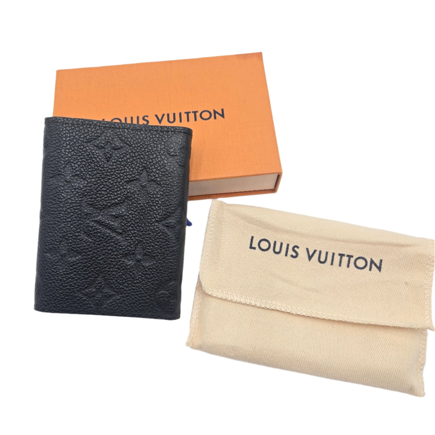 Louis Vuitton Wallet/Coin Case Monogram Empreinte Porte Monnaie Rosari Noir