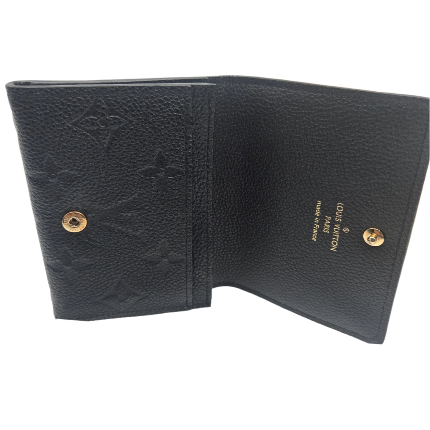 Louis Vuitton Wallet/Coin Case Monogram Empreinte Porte Monnaie Rosari Noir