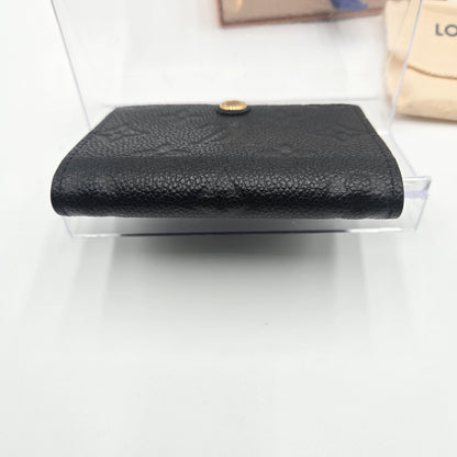 Louis Vuitton Wallet/Coin Case Monogram Empreinte Porte Monnaie Rosari Noir