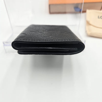 Louis Vuitton Wallet/Coin Case Monogram Empreinte Porte Monnaie Rosari Noir