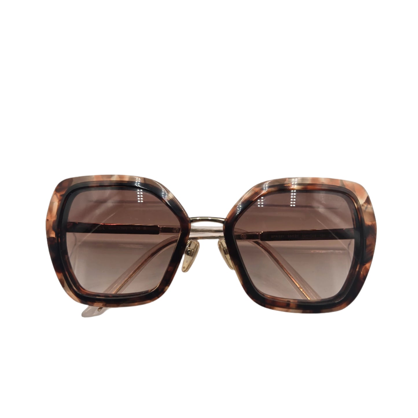 Prada Caramel Tortoise Brown Gradient Sunglasses