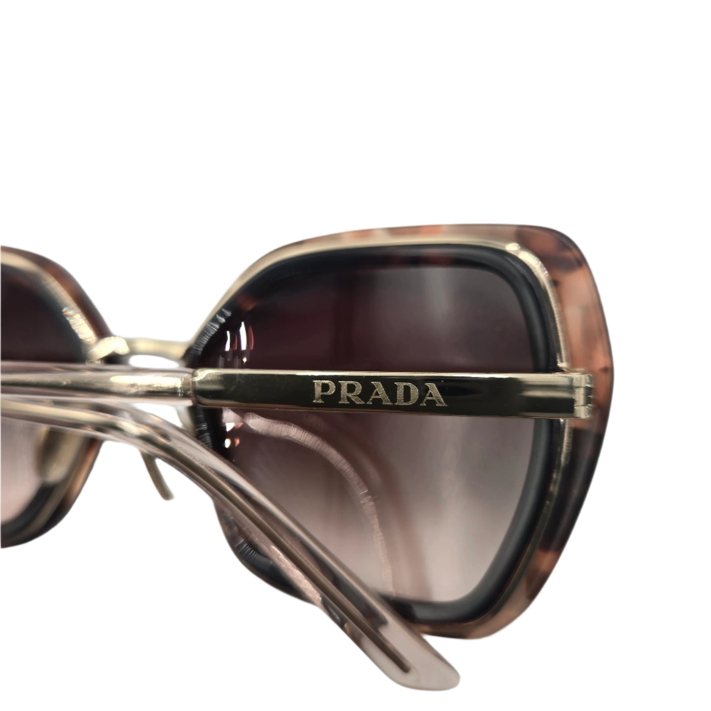 Prada Caramel Tortoise Brown Gradient Sunglasses