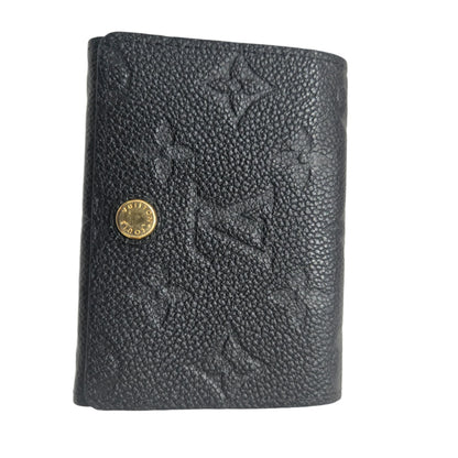Louis Vuitton Wallet/Coin Case Monogram Empreinte Porte Monnaie Rosari Noir