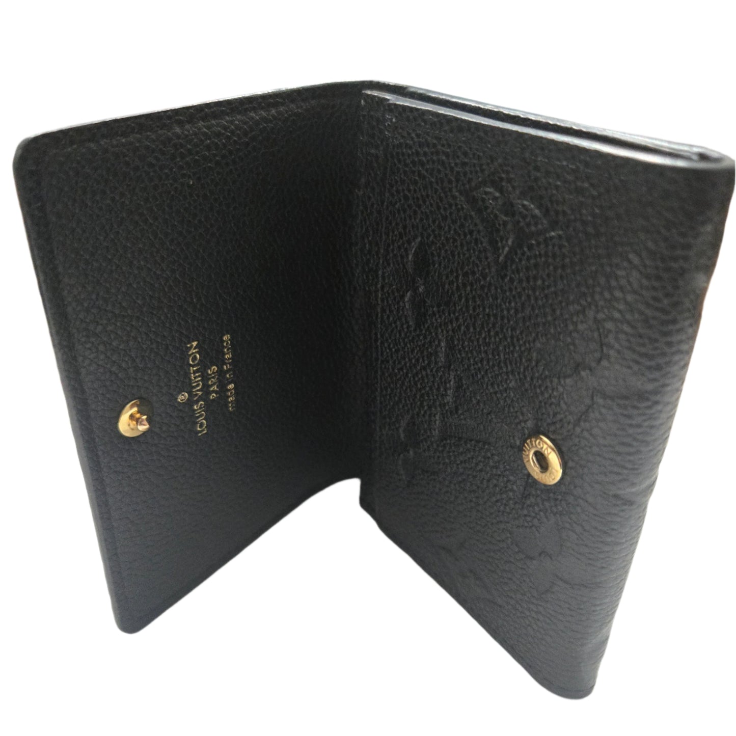 Louis Vuitton Wallet/Coin Case Monogram Empreinte Porte Monnaie Rosari Noir