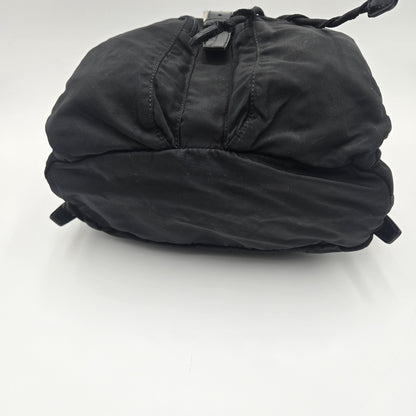 Prada Black Tessuto Nylon/Leather Triangle  Backpack