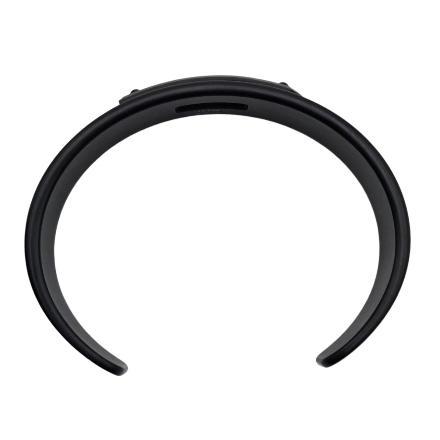 Hermes Kelly Aluminum Bangle Cuff Bracelet Black