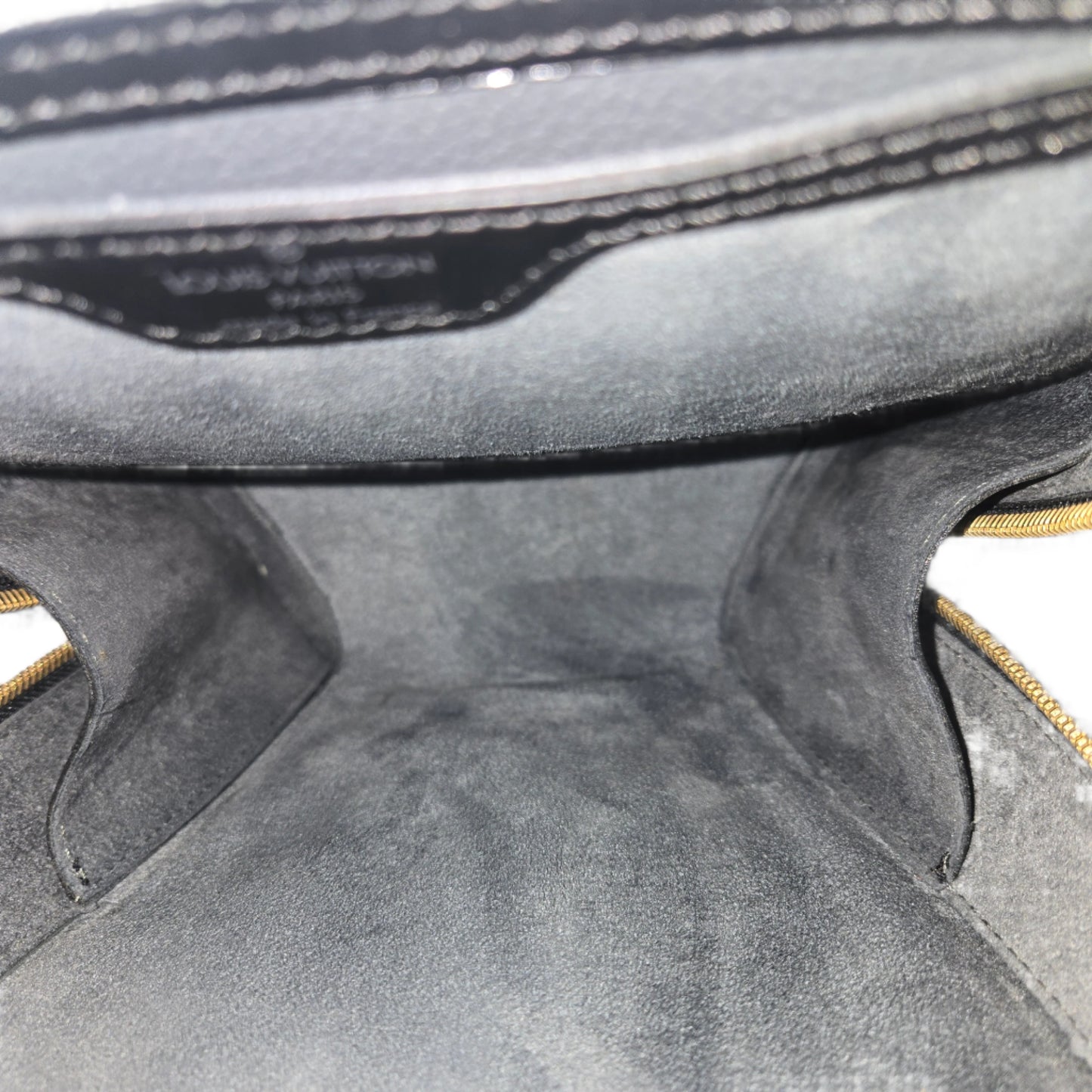 LOUIS VUITTON Mini Pochette Epi Leather Backpack Black