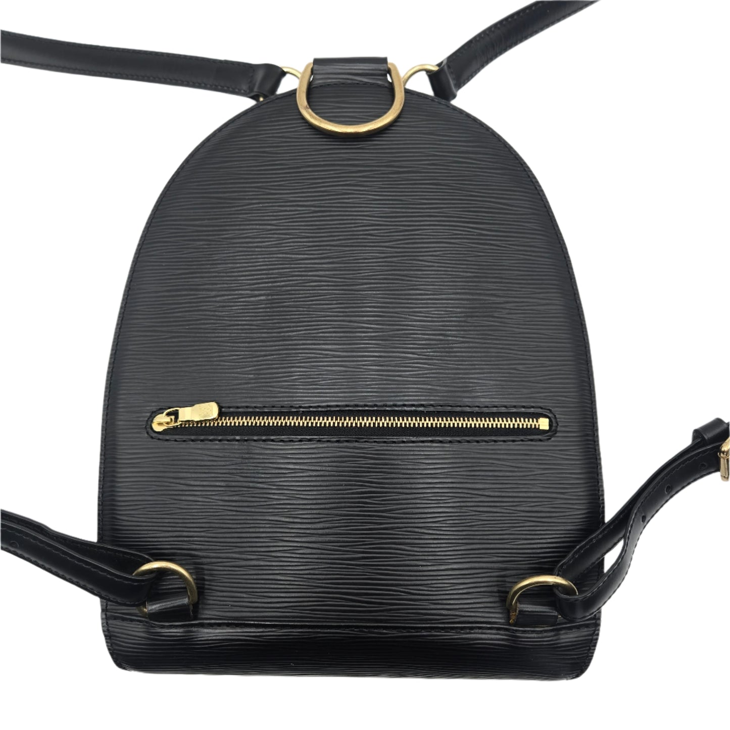 LOUIS VUITTON Mini Pochette Epi Leather Backpack Black