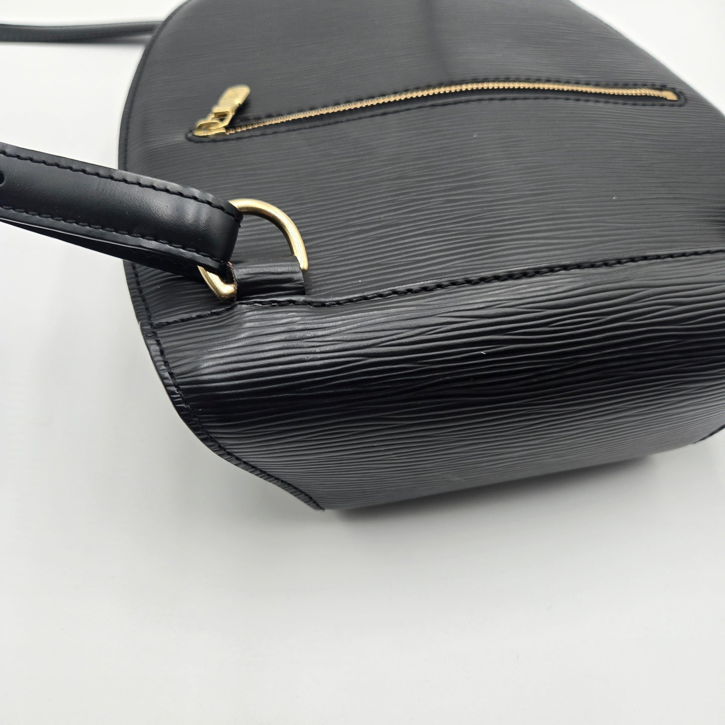 LOUIS VUITTON Mini Pochette Epi Leather Backpack Black