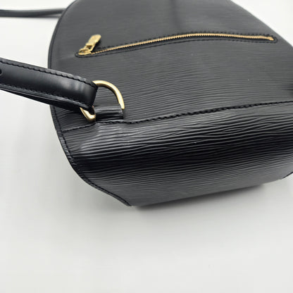 LOUIS VUITTON Mini Pochette Epi Leather Backpack Black