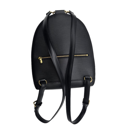 LOUIS VUITTON Mini Pochette Epi Leather Backpack Black