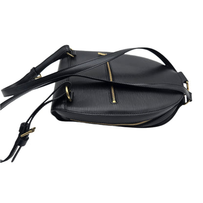 LOUIS VUITTON Mini Pochette Epi Leather Backpack Black