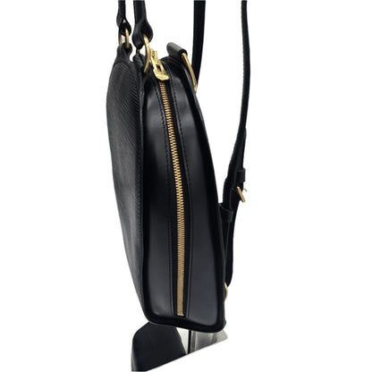 LOUIS VUITTON Mini Pochette Epi Leather Backpack Black