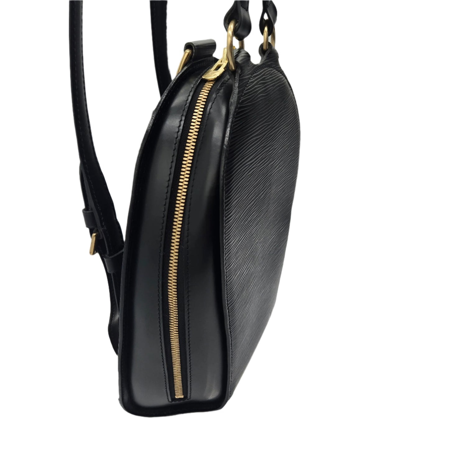 LOUIS VUITTON Mini Pochette Epi Leather Backpack Black