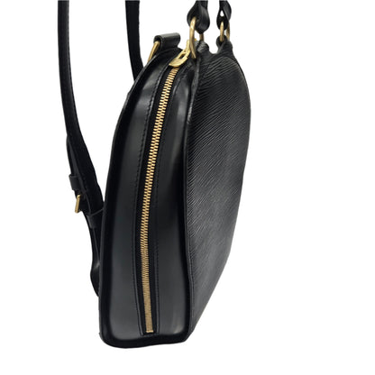 LOUIS VUITTON Mini Pochette Epi Leather Backpack Black