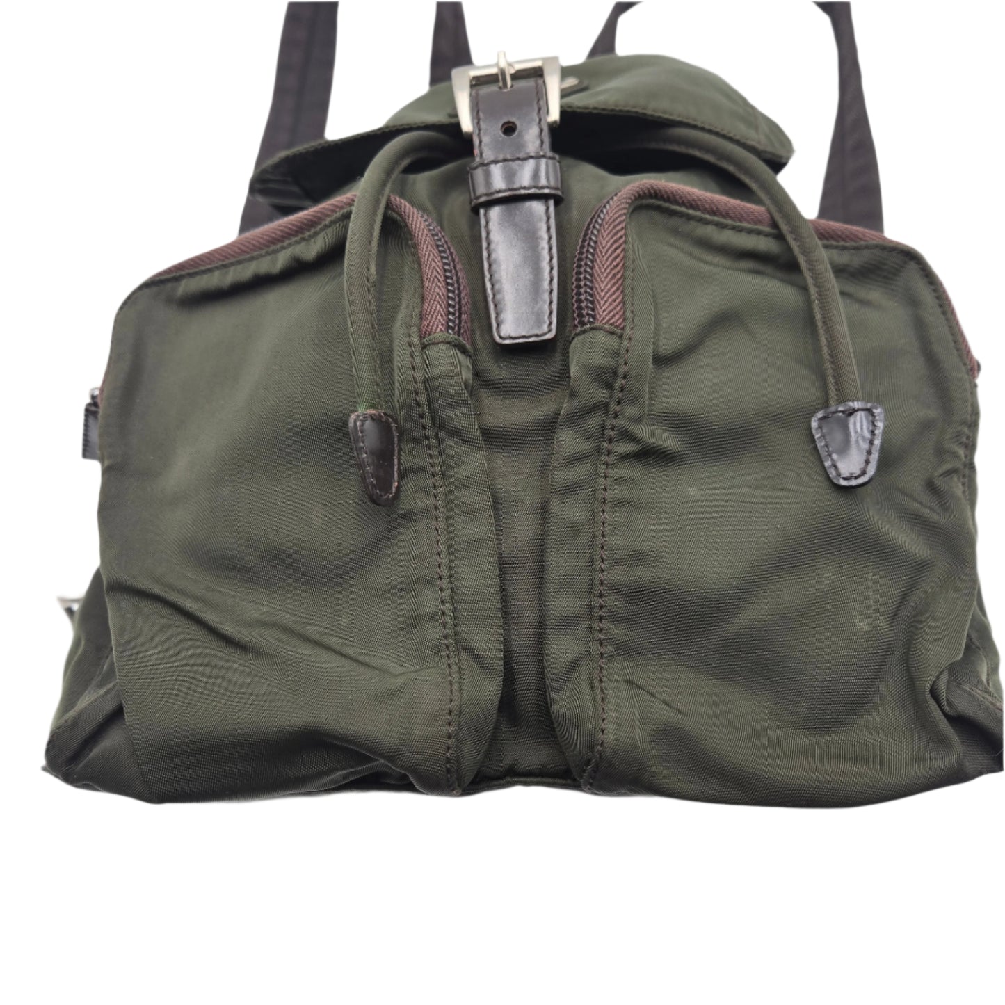 Prada Green Backpack Rucksack Nylon