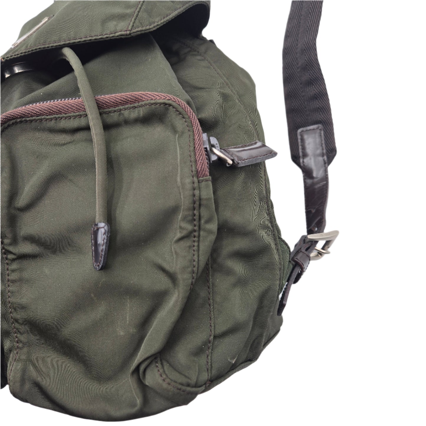 Prada Green Backpack Rucksack Nylon