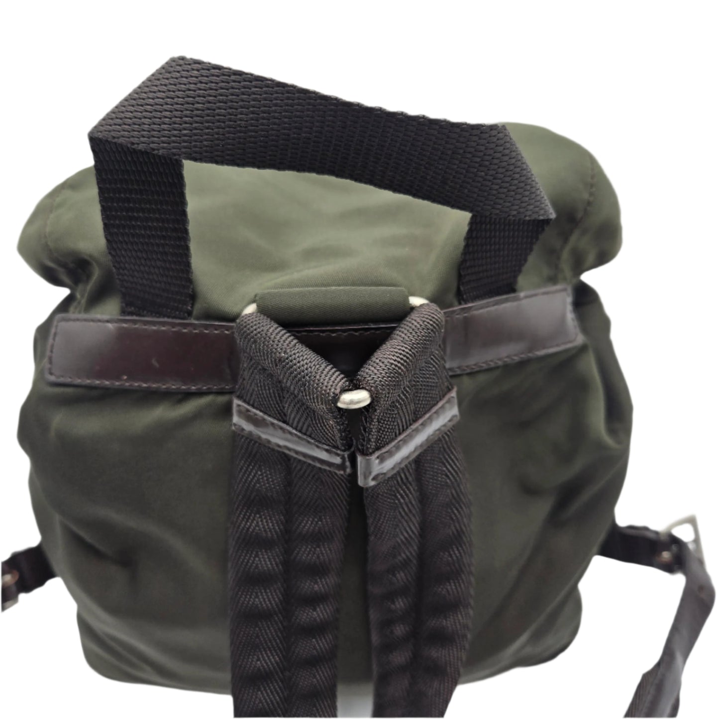 Prada Green Backpack Rucksack Nylon