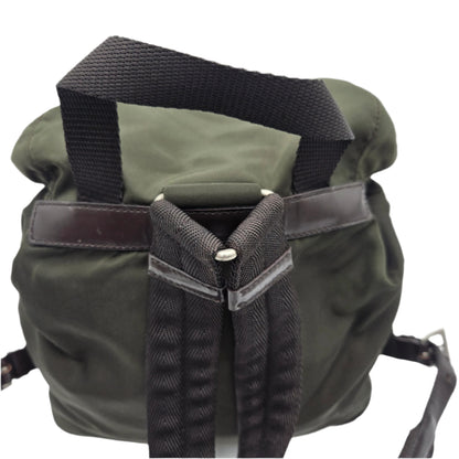 Prada Green Backpack Rucksack Nylon