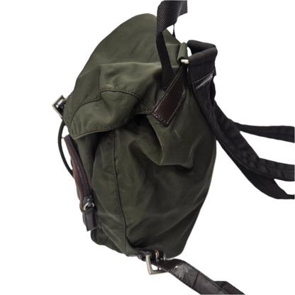 Prada Green Backpack Rucksack Nylon