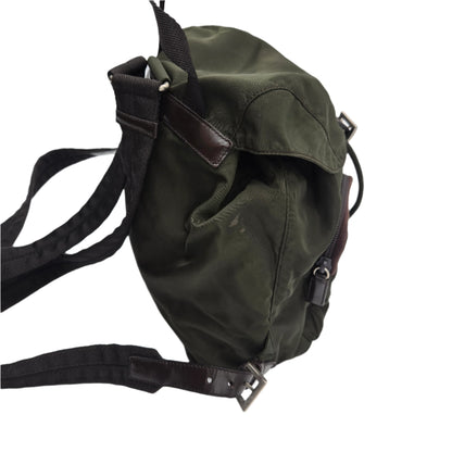 Prada Green Backpack Rucksack Nylon