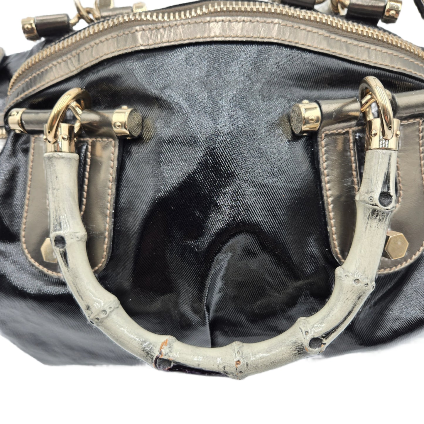 VINTAGE Gucci Pop Bamboo Medium Two-Way Bag