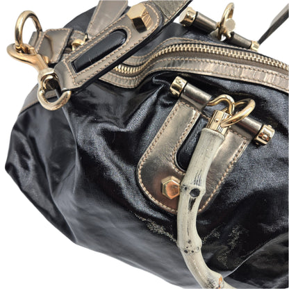 VINTAGE Gucci Pop Bamboo Medium Two-Way Bag
