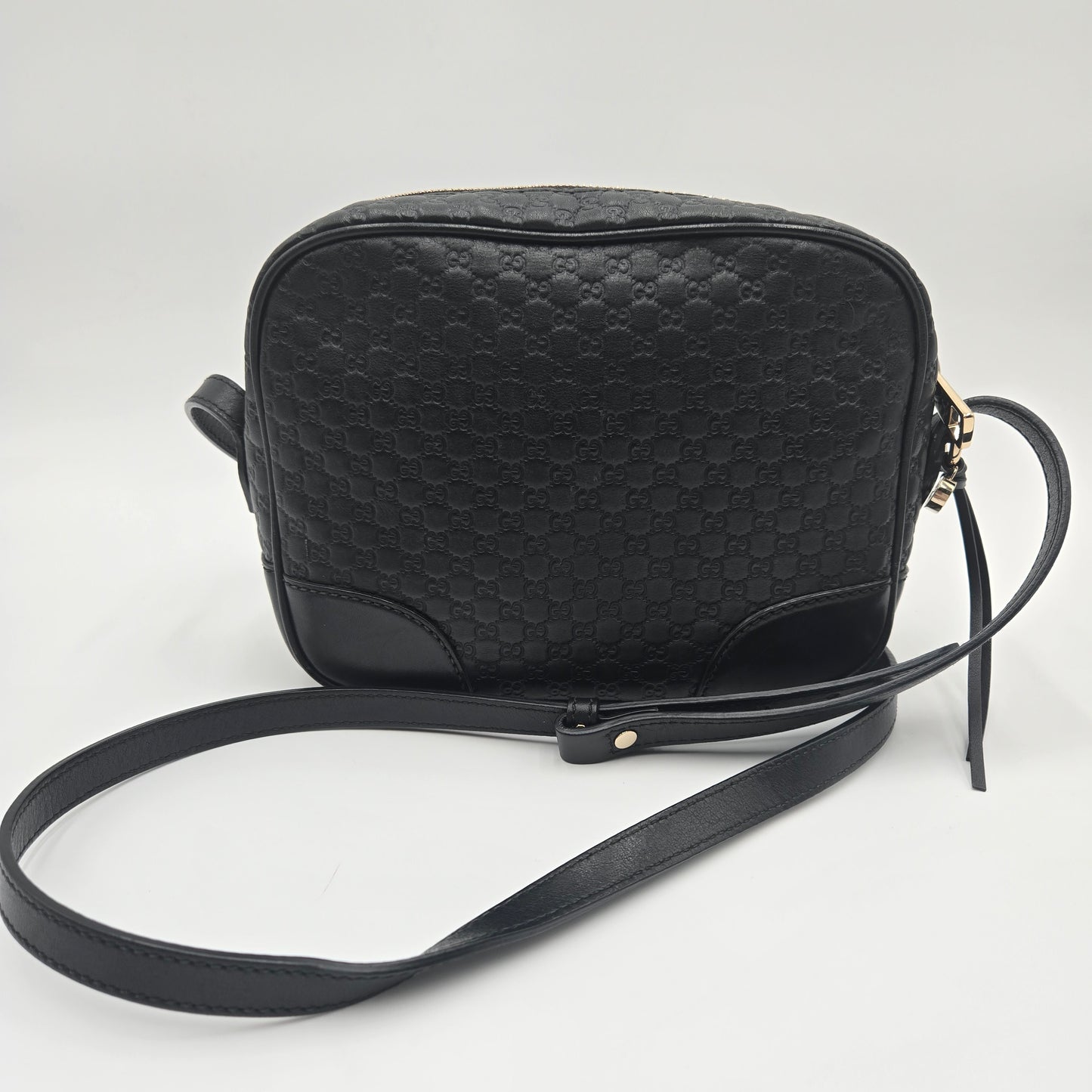 Gucci Microguccissima Leather Bree Black Crossbody