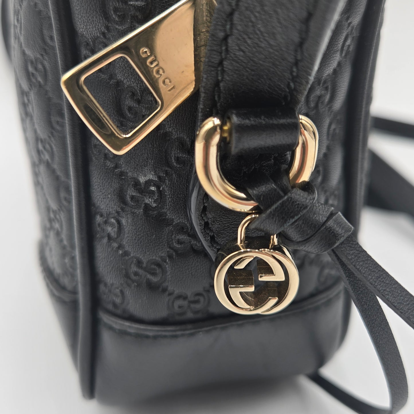 Gucci Microguccissima Leather Bree Black Crossbody