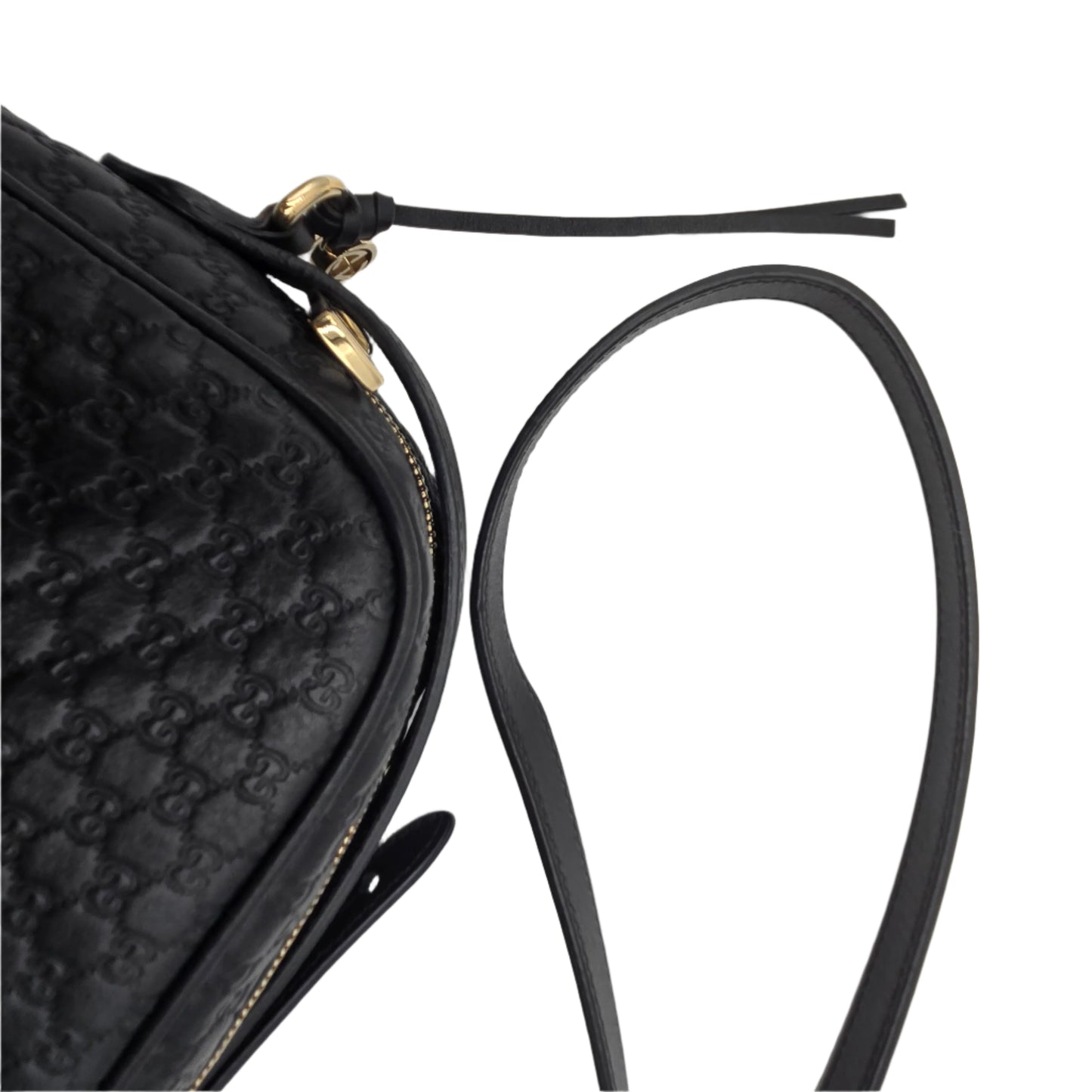 Gucci Microguccissima Leather Bree Black Crossbody