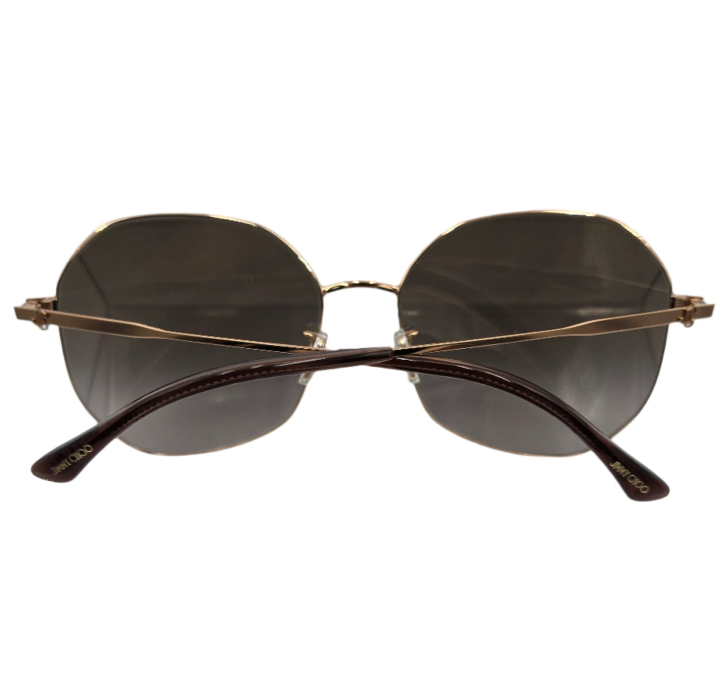 JIMMY CHOO sunglasses Brown Gold Brown Smoke Len Stainless Steel ASTRA