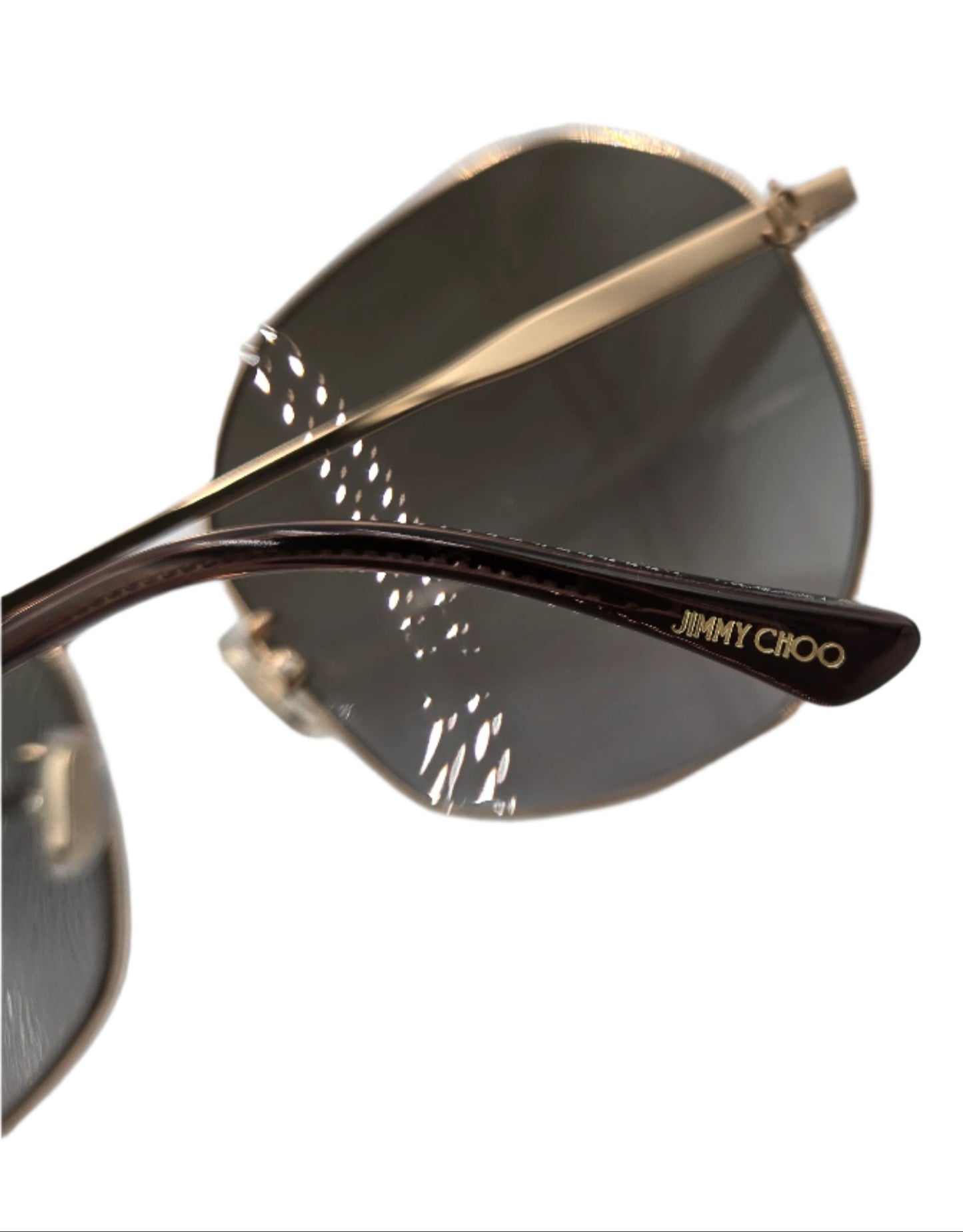 JIMMY CHOO sunglasses Brown Gold Brown Smoke Len Stainless Steel ASTRA