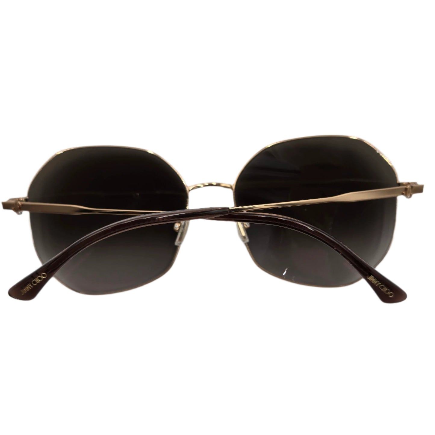 JIMMY CHOO sunglasses Brown Gold Brown Smoke Len Stainless Steel ASTRA