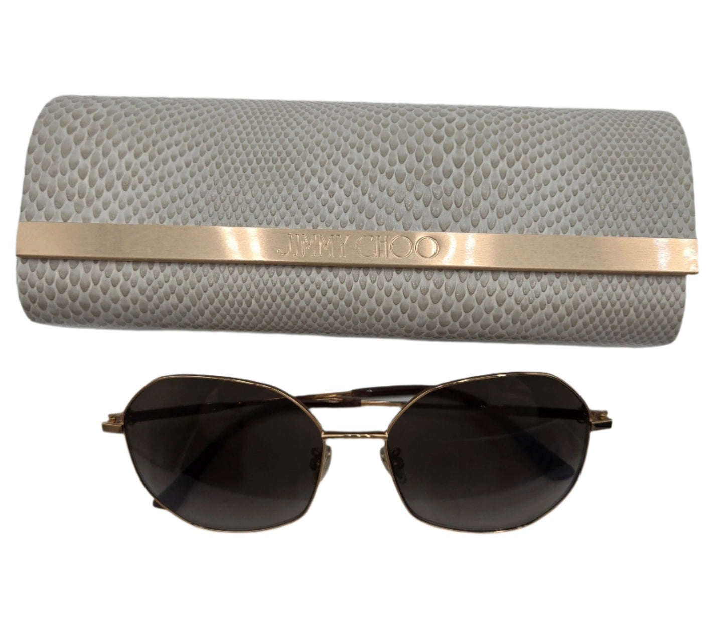 JIMMY CHOO sunglasses Brown Gold Brown Smoke Len Stainless Steel ASTRA