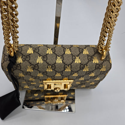 Gucci Small Padlock GG Bees 2-way Bag