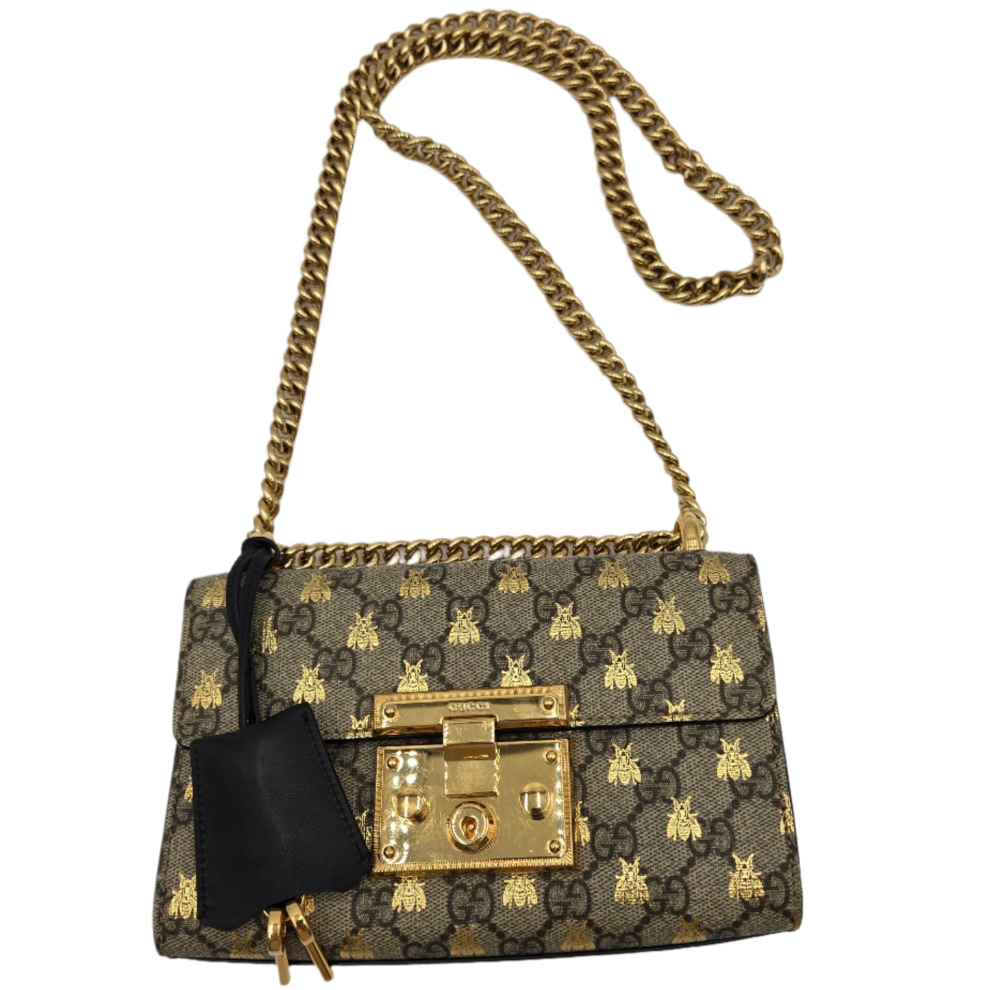 Gucci Small Padlock GG Bees 2-way Bag