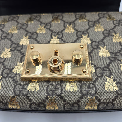 Gucci Small Padlock GG Bees 2-way Bag