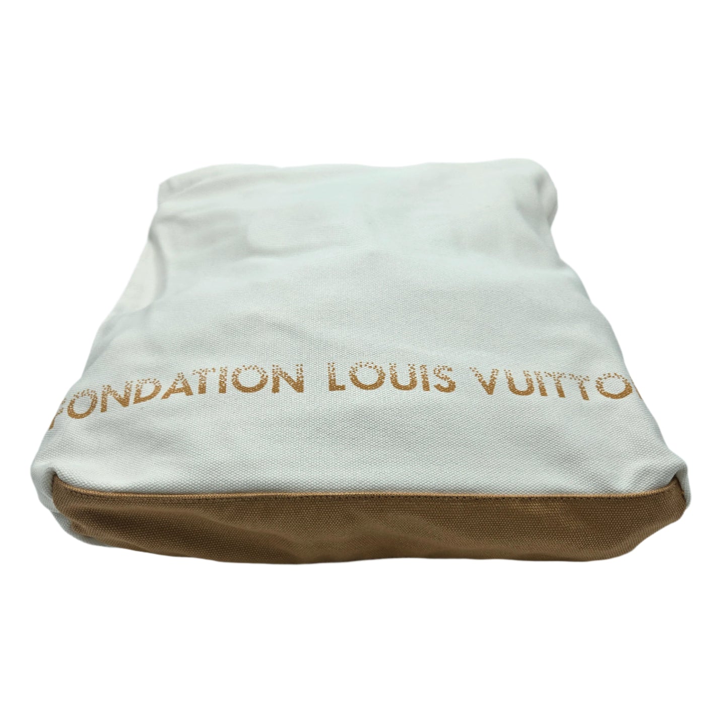Louis Vuitton Authentic Fondation Exclusive Shoulder Tote Bag Canvas White 3851C