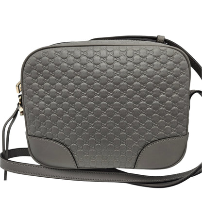 Gucci Microguccissima Leather Bree Grey Crossbody - LIKE NEW