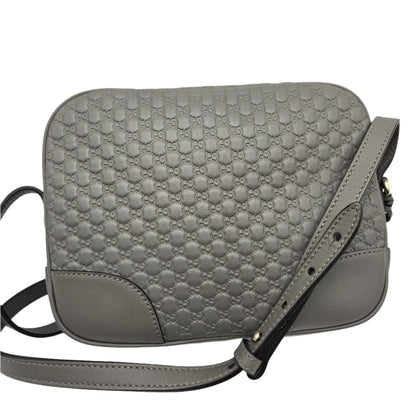 Gucci Microguccissima Leather Bree Grey Crossbody - LIKE NEW